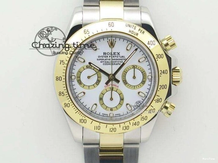 MiroTime 0408 Day Date 40 YG JDF Gain Weight 904L Steel White Roman Dial on President Bracelet VR3255 V Functional 1369